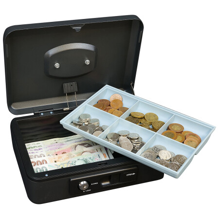 Acél pénzszekrény karral RICHTER LC.250 (matt fekete)