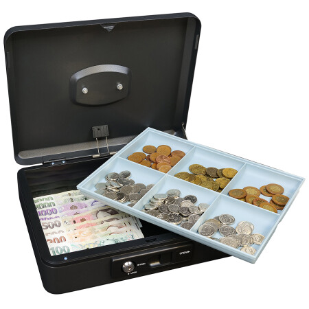 Acél pénzszekrény karral RICHTER LC.300 (matt fekete)