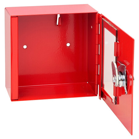 Tűzálló acél szekrény üveggel, közös záródáshoz - SU RICHTER TS.1010.G.SU (piros)