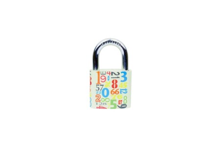 Klasszikus öntöttvas zár színes nyomtatással RICHTER RV.OVAL.38.JU4