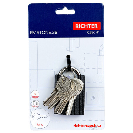 Acél lakat kengyeles borítással RICHTER RV.STONE.38
