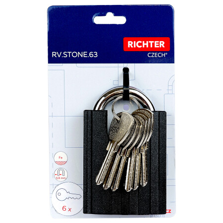 Acél lakat kengyeles borítással RICHTER RV.STONE.63