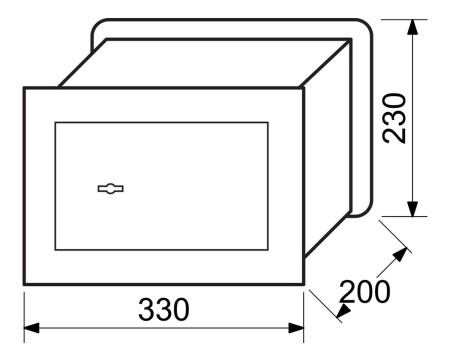 Acél széf falra szereléshez RICHTER RS.23.SK