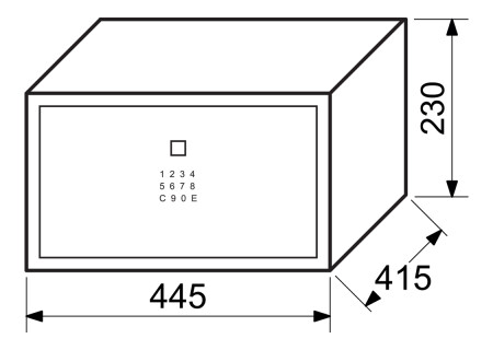 Acél széf elektronikus zárral, kóddal és ujjlenyomattal RICHTER RS.23.LUX.FIN
