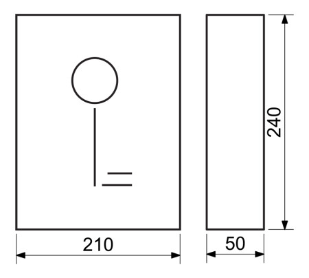 Acél kulcstartó mágneses zárral RICHTER TS.8.AM