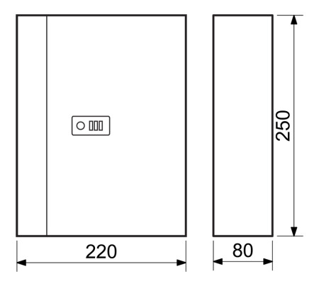 Acél kulcsszekrény kódzárral RICHTER TS.28.SED