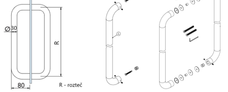 KETTŐS AJTÓKILINCS BA 003D (E)