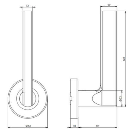 HOLAR MT 13 ajtóvasalat (rozsdamentes acél)