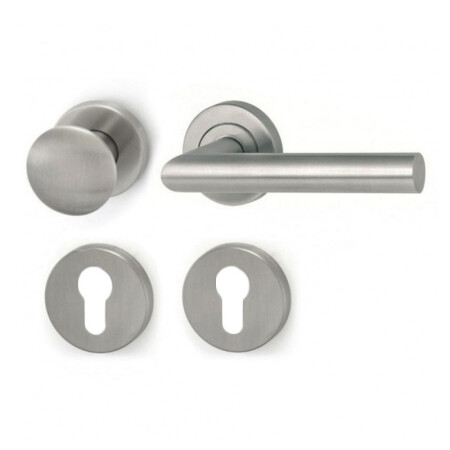 HOLAR MT 00 ajtóvasalat golyóval és rozettával (rozsdamentes acél)