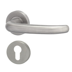 HOLAR MT 04 ajtóvasalat kerek rozettával (rozsdamentes acél)