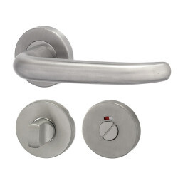 HOLAR MT 04 ajtóvasalat kerek rozettával (rozsdamentes acél)