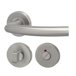 HOLAR ajtóvasalat kerek rozettával MT 06 (rozsdamentes acél)