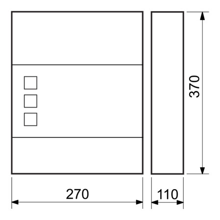 Postaláda RICHTER BK.525.G.AM (matt antracit)