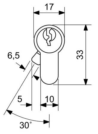 RICHTER EURO SECURE R3 kétoldalas hengeres biztonsági zárbetét