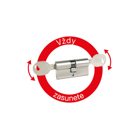 RICHTER EURO SECURE R3 átmenőfuratos csatlakozóval ellátott biztonsági zárbetét