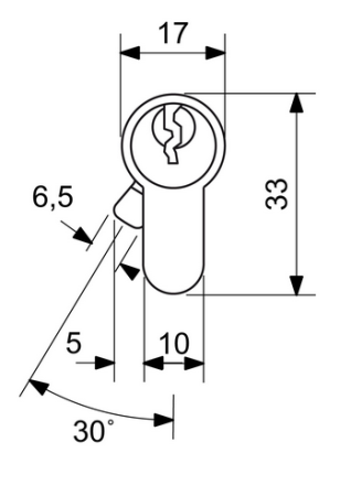 RICHTER EURO SECURE R3 kétoldalas hengeres biztonsági zárbetét