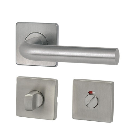 HOLAR MT 01 ajtóvasalat négyzet alakú rozettával (rozsdamentes acél)