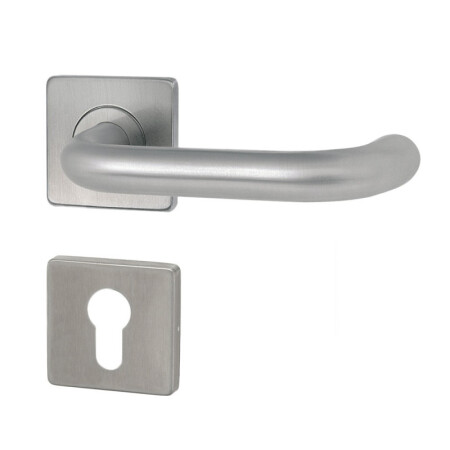 HOLAR MT 02 ajtóvasalat négyzet alakú rozettával (rozsdamentes acél)