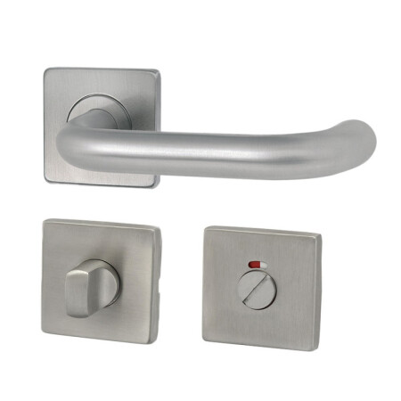 HOLAR MT 02 ajtóvasalat négyzet alakú rozettával (rozsdamentes acél)