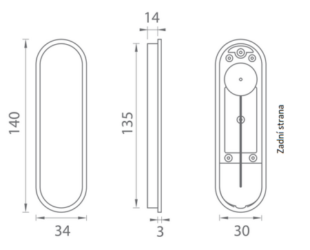 AKCIÓ Tolóajtó kilincsek MP PR 2648Z (NP - Gyöngynikkel)