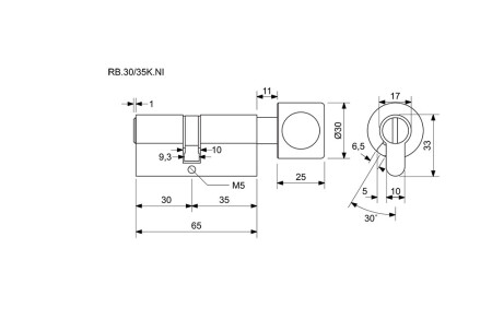 Vakolatbetét RICHTER RB gombbal