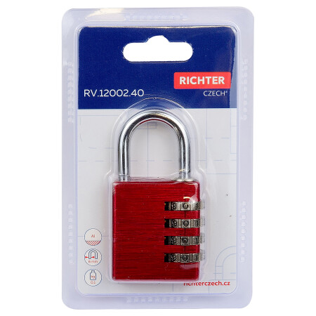 Richter RV.12002.40.CRV alumínium kódos lakat