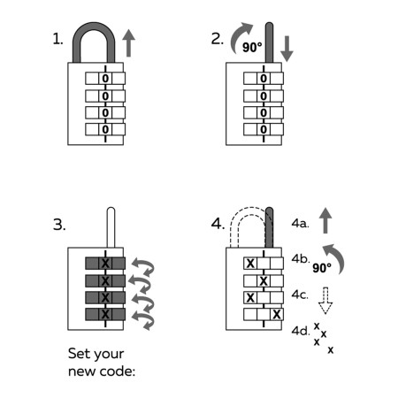 Alumínium kódos lakat Richter RV.12002.40.ZEL