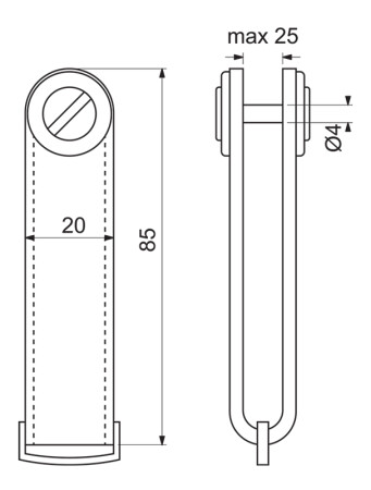 Richter bőr kulcstartó RP.ORGANIZER.HND