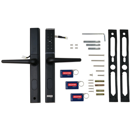 Richter digitális kilincs DH.S3B-C.CE (fekete)