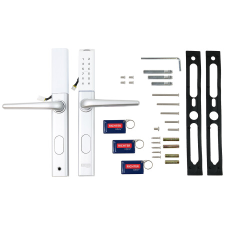 Richter digitális kilincs DH.S3B-C.STR (ezüst)
